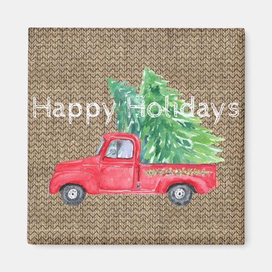 Holiday Vintag LKW Magnet (Vorne)