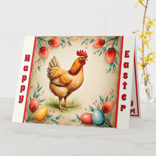 Holiday Vintag Ostern TrendCollection Karte (Gelbe Blume)