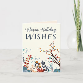 Holiday Warm Wishes Card Karte