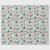 Holiday Warmth Tree Tasse Medley Geschenkpapier (Flach)