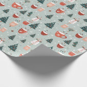 Holiday Warmth Tree Tasse Medley Geschenkpapier (Ecke)