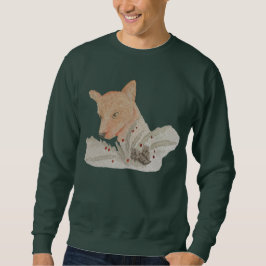 Holiday Watercolor Christmas Fox Sweatshirt