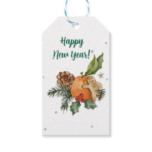 "Holiday Watercolor: Mandarin and Pine Cones"