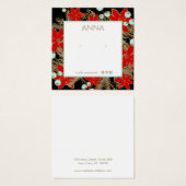 Holiday , Weihnachts-Stuhl-Ohrring-Display-Karte (Vorne & Hinten)