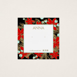 Holiday , Weihnachts-Stuhl-Ohrring-Display-Karte