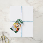 Holiday Welsh Corgi im Winter Geschenkanhänger (Mit Garn)