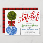 Holiday Wertschätzung Einladung, dankbar für Sie Einladung (Vorne/Hinten)