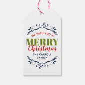 Holiday Whimsy Personalisiert Gift Tags Geschenkanhänger (Vorderseite)