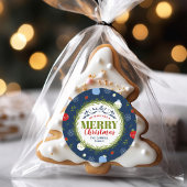 Holiday Whimsy Personalisiert Weihnachtskleber Runder Aufkleber