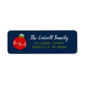 Holiday Whimsy Personalisierte Rücksendeadressen-A (Vorne)