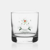 Holiday Whiskey Glass Set – Merry & Bright Barware Whiskyglas (Rückseite)