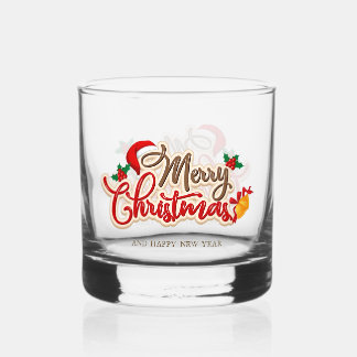 Holiday Whiskey Glass Set – Merry & Bright Barware Whiskyglas