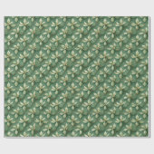 Holiday White Poinsettia Geschenkpapier (Flach)