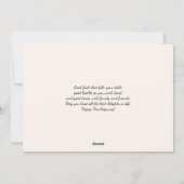 Holiday White Pumpen Floral Feiertagskarte (Rückseite)