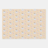 Holiday White Pumpkin Watercolor Art Pattern Geschenkpapier Set (Vorderseite 2)