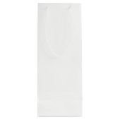 Holiday White Solid Color Geschenktüte Für Weinflaschen (Rückseite)