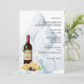 Holiday wine winter verschnee corporate einladung (Stehend Vorderseite)