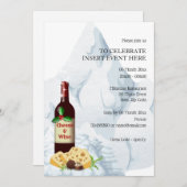Holiday wine winter verschnee corporate einladung (Vorne/Hinten)