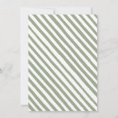 Holiday Winter Orangen grünen Brautparty Einladung (Rückseite)