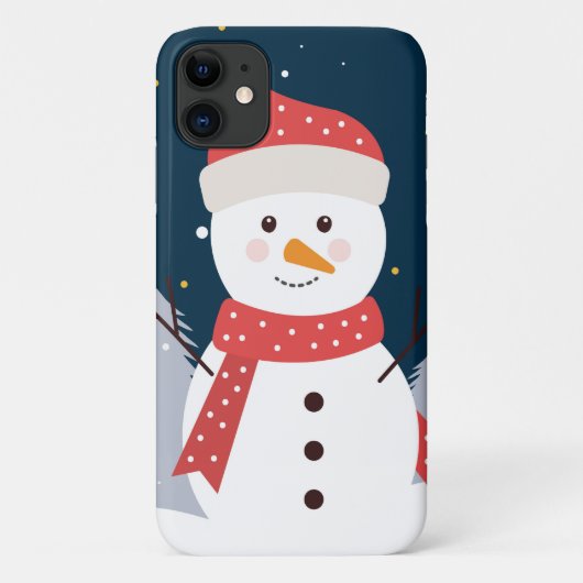 Holiday Winter Snowman Case-Mate iPhone Hülle (Rückseite)