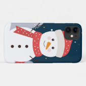 Holiday Winter Snowman Case-Mate iPhone Hülle (Rückseite (Horizontal))