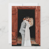 Holiday Winter Wedding Invitation Einladung (Rückseite)