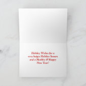 HOLIDAY WISHES DESIGNER CHRISTMAS CARD FEIERTAGSKARTE (Innenseite)