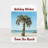 HOLIDAY WISHES FROM ***THE BEACH** KARTE (Vorderseite)