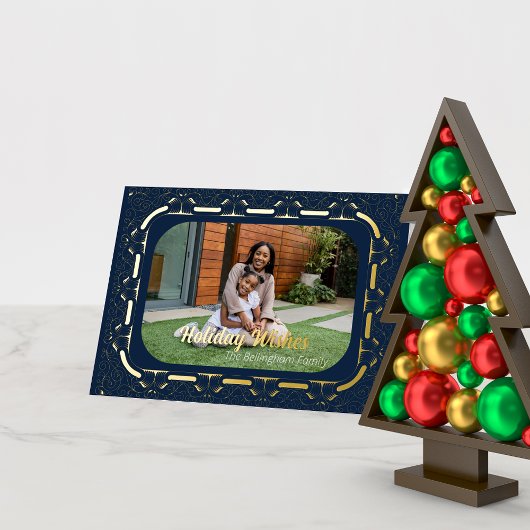 Holiday Wishs Filigree Gerahmtes Foto