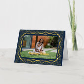 Holiday Wishs Filigree Gerahmtes Foto (Vorderseite)
