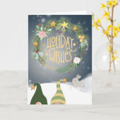 Holiday Wites Karte (Gelbe Blume)