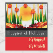 Holiday within the Pines! Weinetikett (Einzelnes Label)