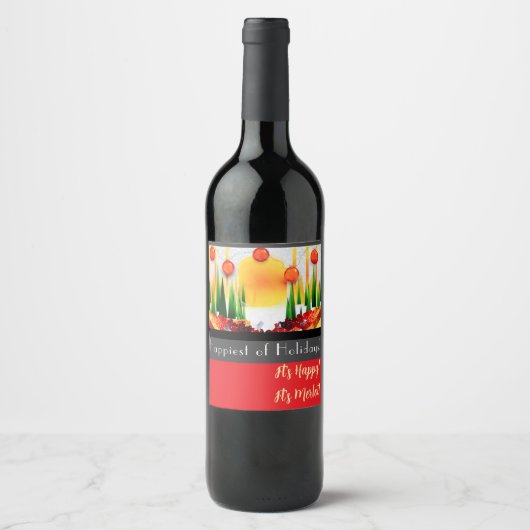 Holiday within the Pines! Weinetikett (Vorderseite)