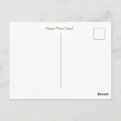 Holiday Wolf und Snow Happy Howlidays Postkarte (Rückseite)