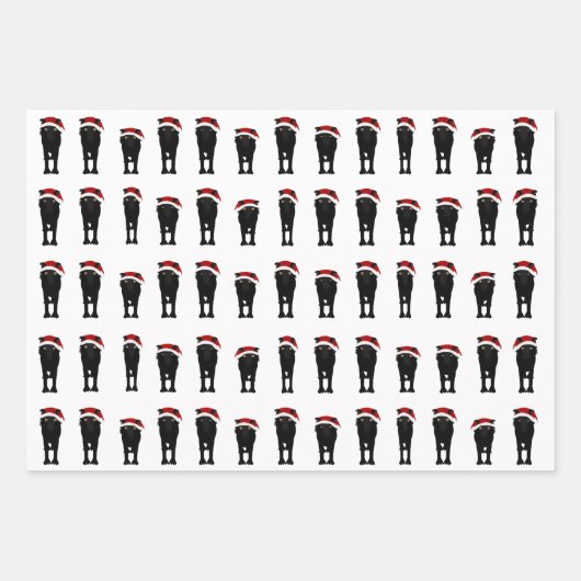 Holiday Wolf Wrapping Paper Sheets Geschenkpapier Set (Vorderseite 3)