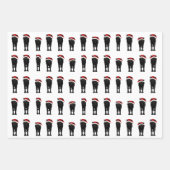 Holiday Wolf Wrapping Paper Sheets Geschenkpapier Set (Vorderseite 2)