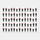 Holiday Wolf Wrapping Paper Sheets Geschenkpapier Set (Vorderseite)