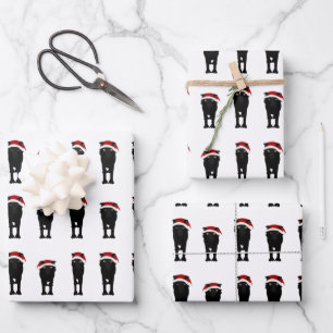 Holiday Wolf Wrapping Paper Sheets Geschenkpapier Set