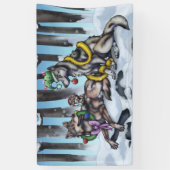 Holiday Wolves Banner (Vertikal)