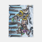Holiday Wolves Fleecedecke (Vorderseite)