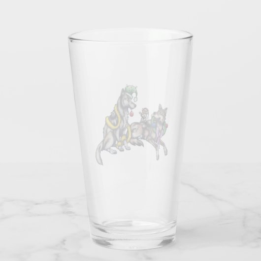 Holiday Wolves Glas (Rückseite)