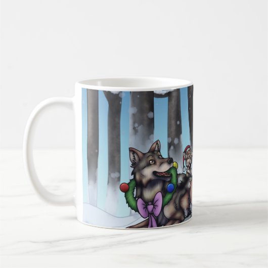 Holiday Wolves Kaffeetasse (Links)