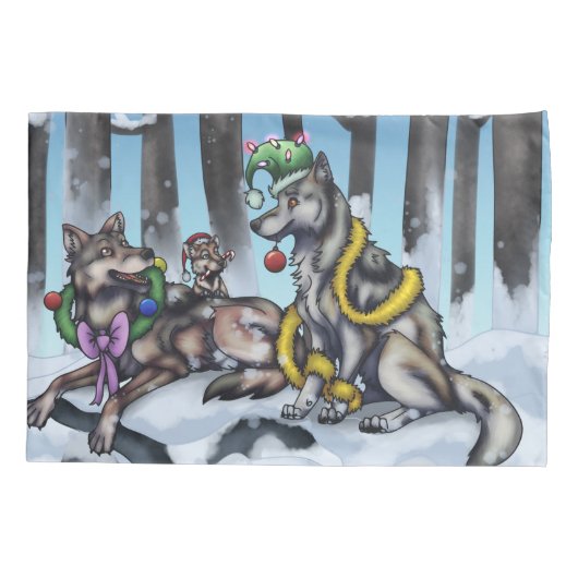 Holiday Wolves Kissenbezug (Rückseite)