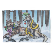 Holiday Wolves Kissenbezug (Vorderseite)