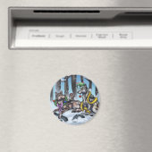 Holiday Wolves Magnet (In Situ (Geschirrspüler))