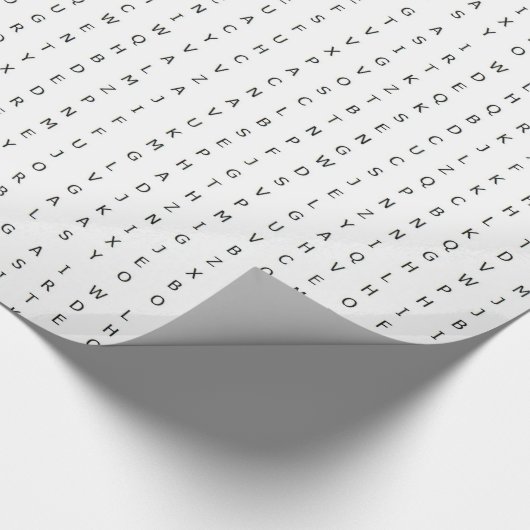 Holiday Word Find Puzzle Gift Wrapping paper Geschenkpapier (Ecke)