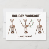 Holiday Workout Feiertagskarte (Vorderseite)