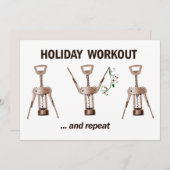 Holiday Workout Feiertagskarte (Vorne/Hinten)