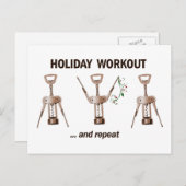 Holiday Workout Feiertagspostkarte (Vorne/Hinten)