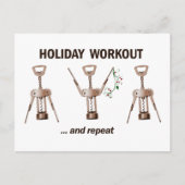 Holiday Workout Feiertagspostkarte (Vorderseite)